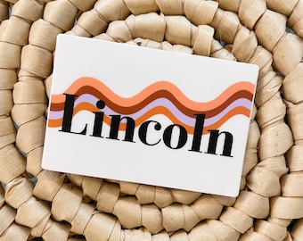 Retro Lincoln | laptop sticker
