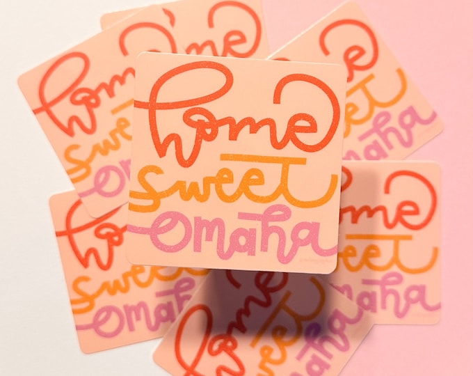 Home Sweet Omaha | laptop sticker