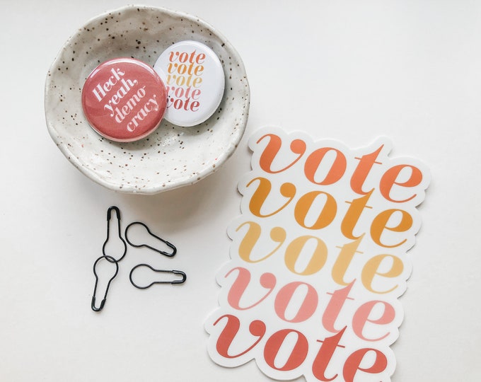Vote vote vote | laptop sticker