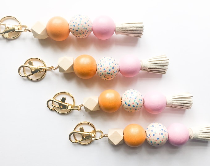 Gumball Machine Keychain with Tassel & Clip