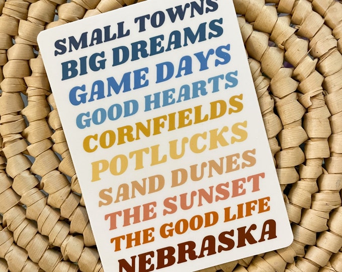 Small Towns, Big Dreams | laptop or bumper sticker