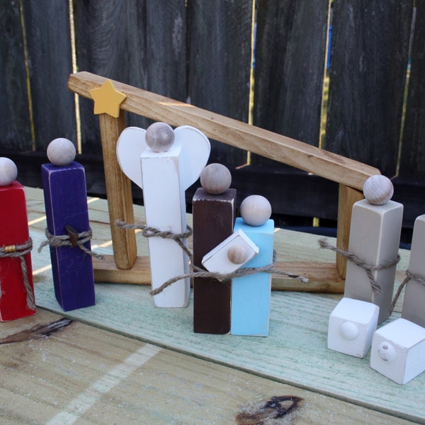 Wooden Nativity Set