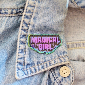 Magical Girl Rainbow Metal Enamel Pin. Lapel Pin. Kawaii Sailor Moon Gift. Cute and Creepy Aesthetic Pin. Cardcaptor Sakura. Madoka Magica.