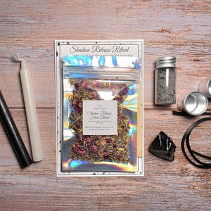 Shadow Work Release Ritual Kit | Cord Cutting & Letting Go Spell | Energy Cleansing | Protection Ritual | Beginner Shadow Work Kit