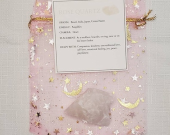 Rose Quartz Crystal | Rough Rose Quartz | Natural | Raw | Healing Stones | Healing Crystals
