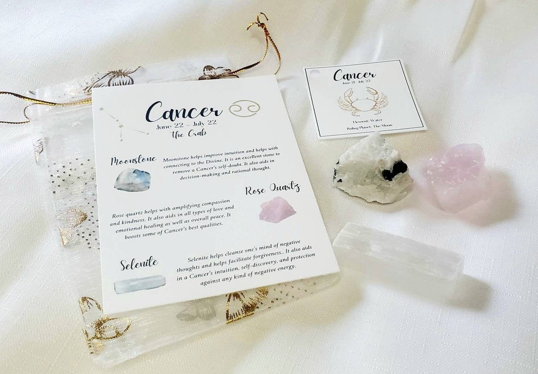Cancer Zodiac Crystal Kit | Crystal Set | Cancer Crystal Set | Cancer ...