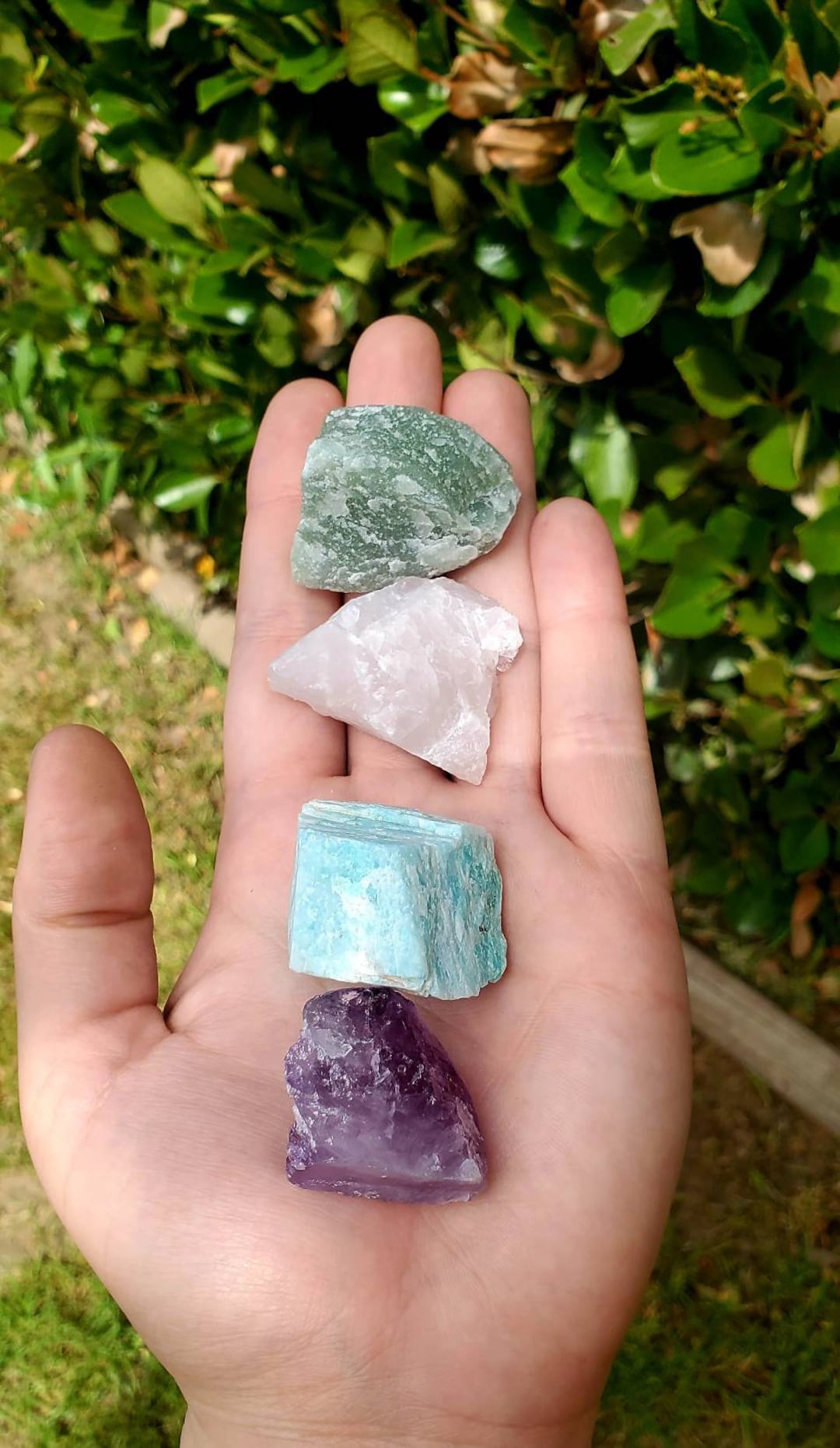 Calming Anxiety Crystal Set Crystals for Anxiety Aventurine Rose Quartz