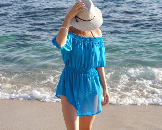 off the shoulder beach cover up