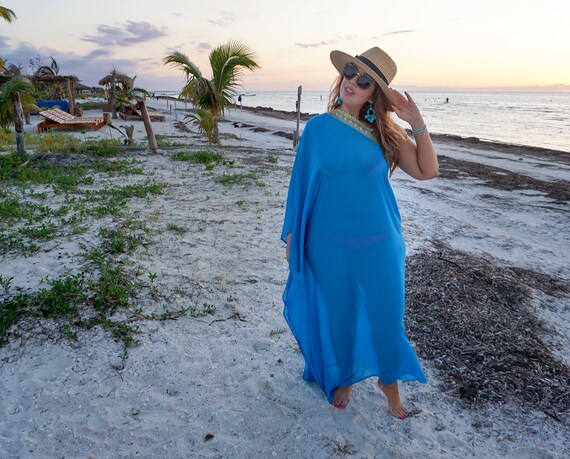 One shoulder online beach cover up
