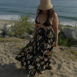 Wrap Skirt || Swimsuit Cover-up, Beach Cover-ups, Swim Cover-ups | High-waisted  || Maxi Resortwear, Beachwear || {Jenna}