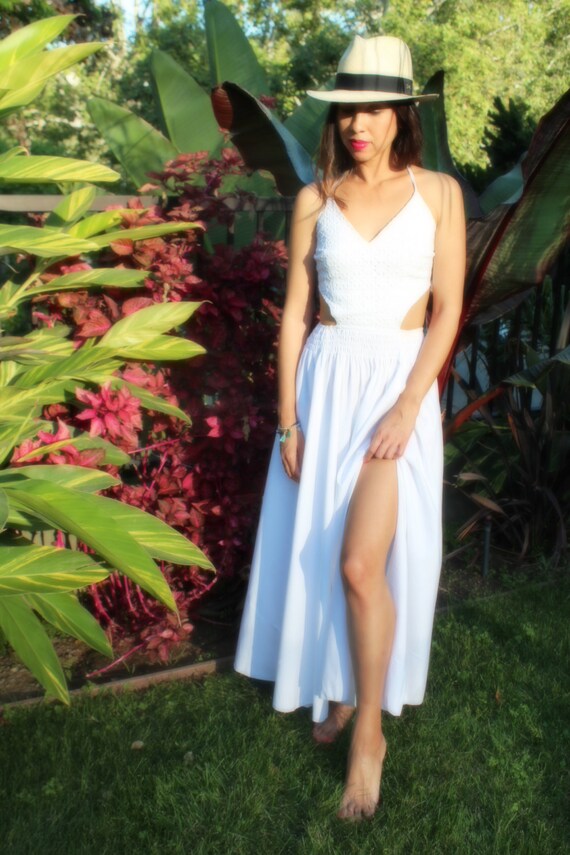 eyelet beach cover up