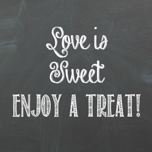 Wedding Chalkboard Printable, Digital Art, Word Art, Gift Idea