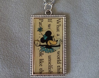 RARE Vintage 1932 Disney Minnie Mouse Pendant with Chain
