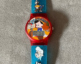 Vintage Disney Pinocchio Digital Watch