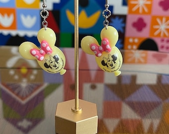 Light Yellow Minnie Balloon Earrings