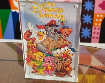 Framed Authentic Vintage Disney Afternoon Cartoons Postcard