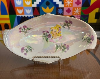 Vintage Oval Dish Made from an Cinderella Image from a 1965 Disney Book