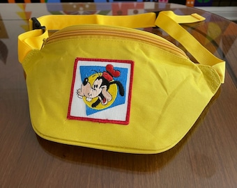 Yellow Fanny Pack with Original Vintage Goofy Patch