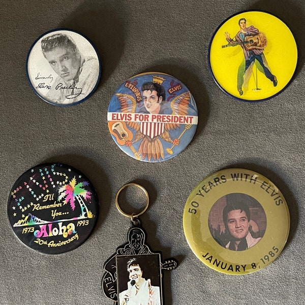 RARE Vintage 6 Piece Set of Elvis Memorabilia (Set 4)