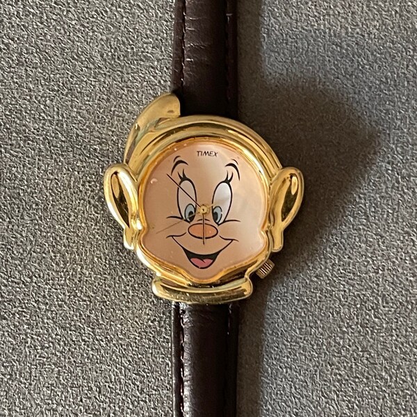 RARE Vintage Dopey Watch with New Leather Band