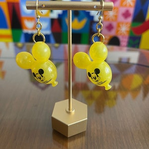 Yellow Mickey Balloon Earrings