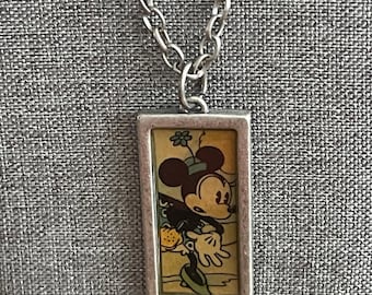 RARE Vintage 1932 Disney Minnie Mouse Pendant with Chain