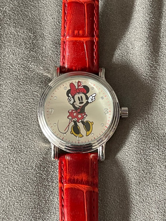 Minnie Mouse Watch with Red Band