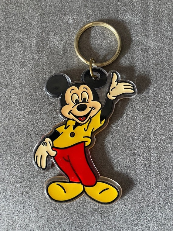 Vintage Mickey Mouse Keychain First Name Bill Walt Disney Safari Vintage  C143