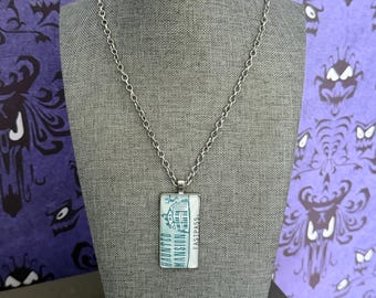 Disneyland Haunted Mansion Fast Pass Necklace