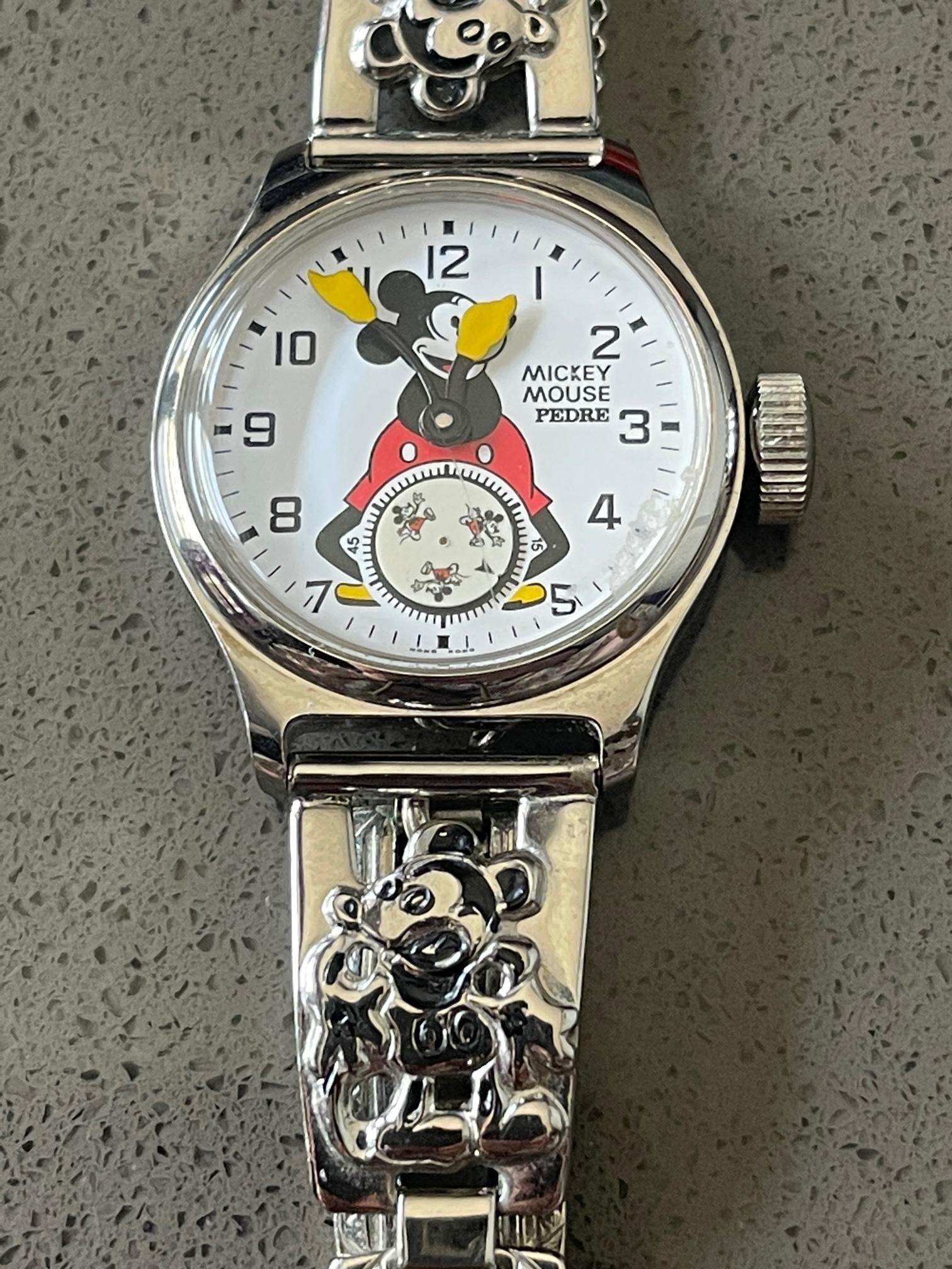 Vintage 1990 Limited Edition 1933 Replica Mickey Mouse Watch With