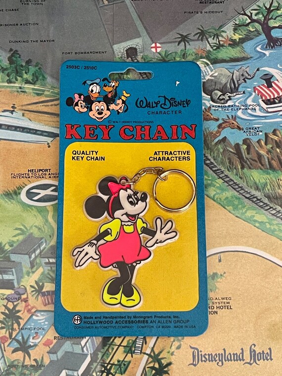 Minnie Mouse New Old Stock Vintage Disney Keychain