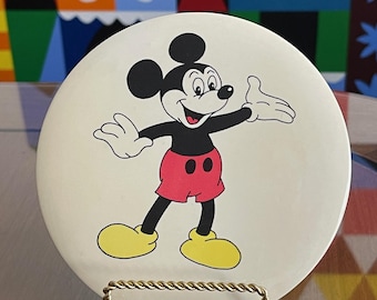 Giant 6" Mickey Mouse Button with Display Stand