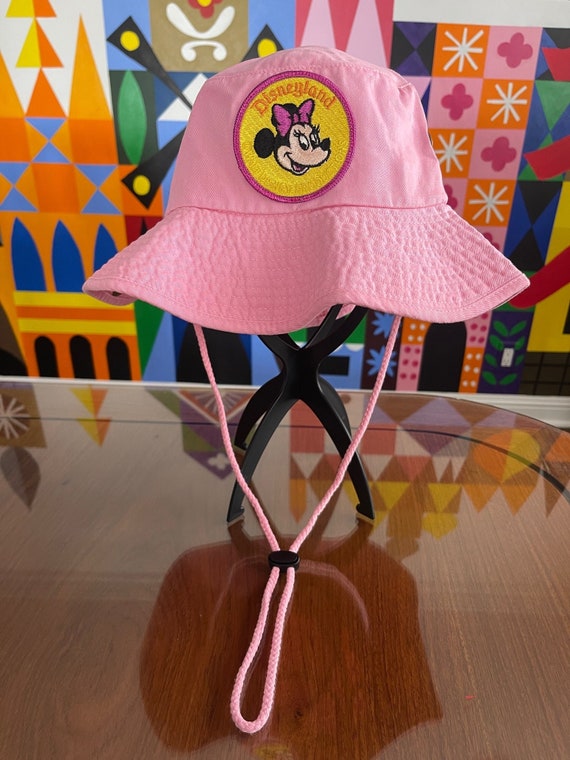 Pink Floppy Boony Style Sun Hat With RARE Vintage Disneyland  display picture 1