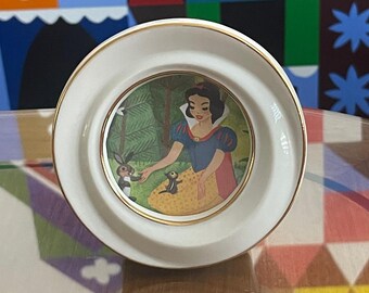 Vintage Lenox Frame featuring an Original Image of Snow White & Dwarfs from a 1952 Disney Golden Book