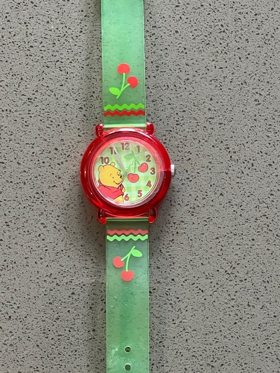 Vintage Winnie the Pooh Cherry Themed Watch