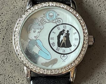 SALE Vintage Cinderella Mechanical Wrist Watch Runs Walt  display picture 3