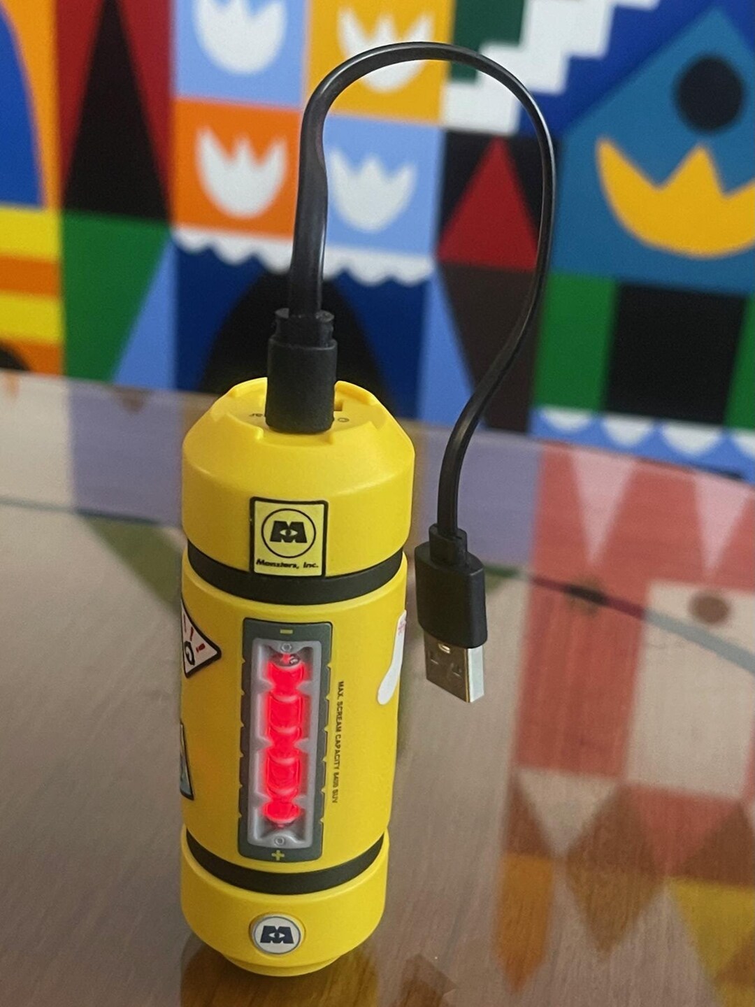 Monsters Inc. Scream Canister Portable Battery Phone Charger From Japan ...