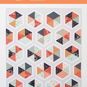 Triangle Hexies Quilt Pattern