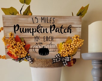 Pumpkin Patch Sign | Autumn Decor | Fall Sign