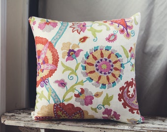 50cm Cushion Cover in Duralee Designs in Rosedust, upholstery weight.