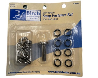 Birch Gripper studs (tool included) in Black