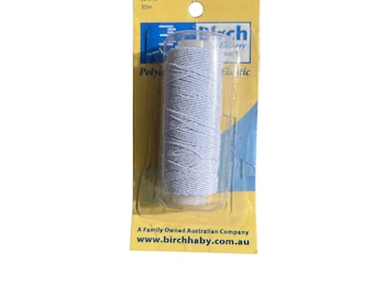 Birch Shirring Elastic-Black or White