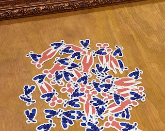 Sticker geperste perziken ~ 3"