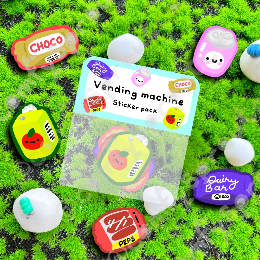 Vending Machine Snack Stickers - Laptop, Journal Decals - Etsy