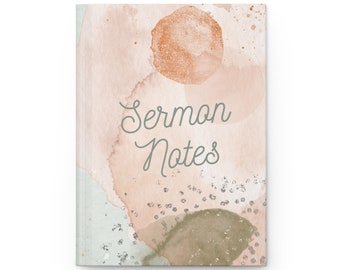Sermon Notes Hardcover Journal