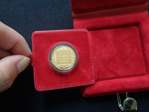 1986 Netherlands 1 Ducat Gold Coin Uncirculated Proof Armored