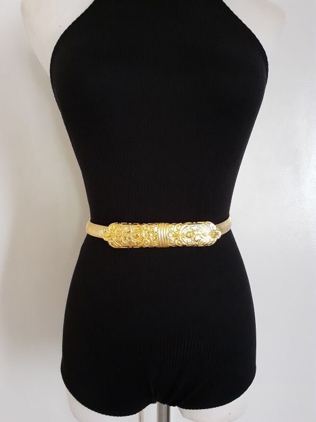 ACCESSOCRAFT NYC Fashion Accessories Ornate Gold Tone Metal  display picture 2