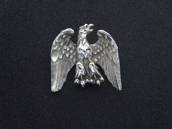 Swooping Hawk Pewter Pin Brooch Badge - UK Hand Made ... - EBay