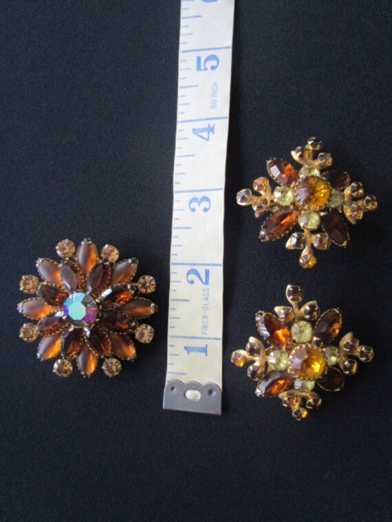 Mesmerizing Vintage JUDY LEE Jewelry Orange  Citr… - image 5