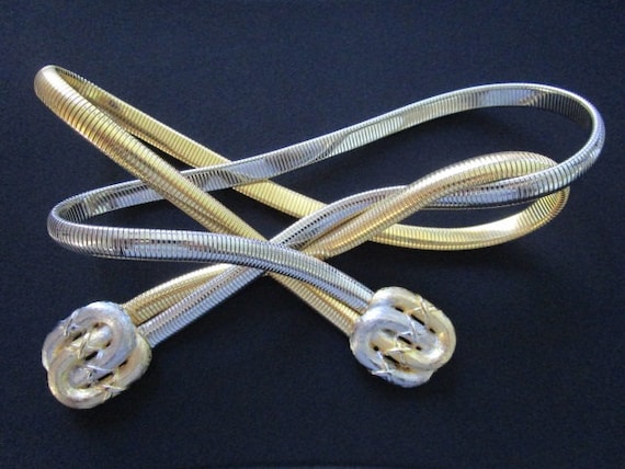 Rarely Seen HATTIE CARNEGIE Two Strands Gold & Silver Color  display picture 3
